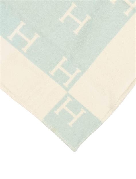 light blue hermes avalon throw|Hermes throw blanket.